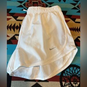 Nike White Sports Shorts